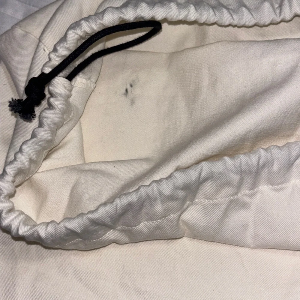 Coach Cream Dust Bag with Black Logo - Picture 3 of 4
